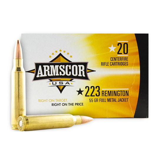 ARMSCOR AMMO 223REM 55GR VMAX 20/50 - Ammunition